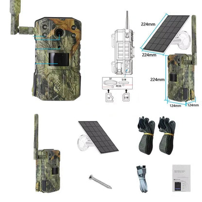 TerraCam Solis T31  Caméra 4G Solaire 4MP · Vision nocturne 30 m