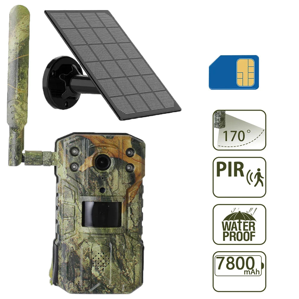 TerraCam Solis T31  Caméra 4G Solaire 4MP · Vision nocturne 30 m