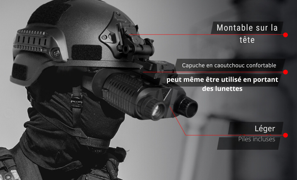 Casque de vision nocturne 4K 8x – TerraCam NightBin NV400