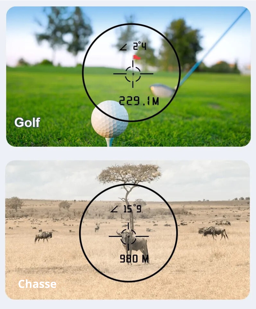 Télémètre laser 600 à 1000 m – TerraCam RangeFinder